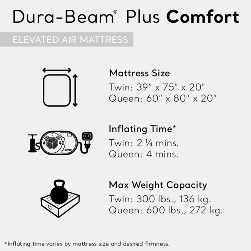 Purchases INTEX DURA SUPREME PLUS QUEEN MATTRESS